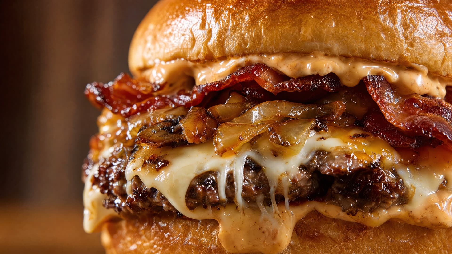 Sals Bacon Melt burger