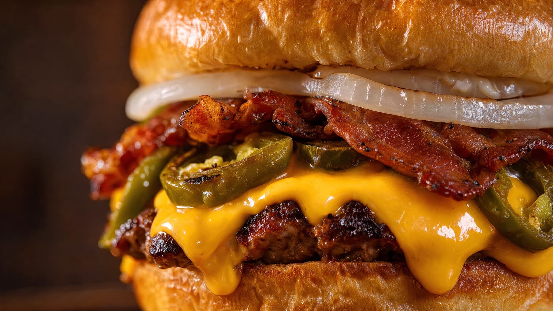 Sals Jalapeño Cheddar burger